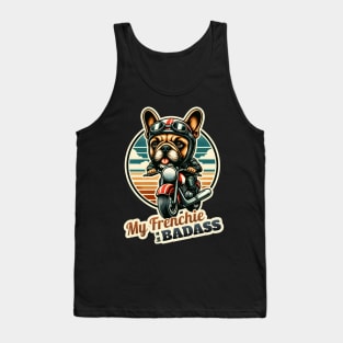 Biker French Bulldog Tank Top